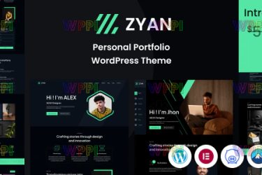Zyan -个人投资组合 WordPress 主题-主题派