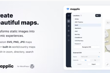 Mapplic v8.4.1 – 自定义交互式地图 WordPress 插件