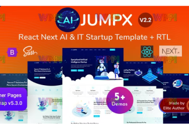 Jumpx -React Nextjs AI and IT Startup Template-主题派