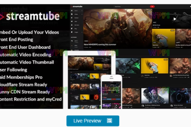 StreamTube - Video Streaming WordPress Theme StreamTube -视频流 WordPress 主题-主题派