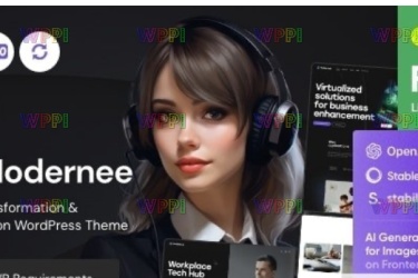 Modernee v1.0 - AI 集成和数字化转型 WordPress 主题