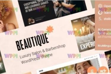 Beautique v1.0 - 豪华沙龙和理发店 WordPress 主题