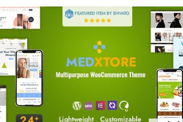 MedXtore v3.2 – 响应式多用途 Elementor WooCommerce WordPress 主题
