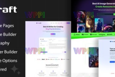 Aicraft v1.0.0—AI Application & Generator WordPress 主题