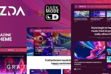 Mozda v1.1 - 带有深色模式的微型杂志和博客主题