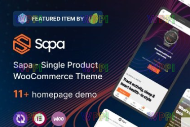 Sapa v1.1.0 - 产品登陆页面 WooCommerce 主题