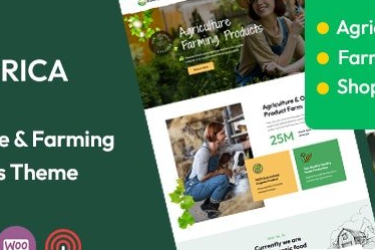 Agrica v1.0.1 - 农业 WordPress 主题