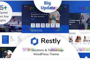 Restly v1.3.6 - IT Solutions & Technology WordPress Theme