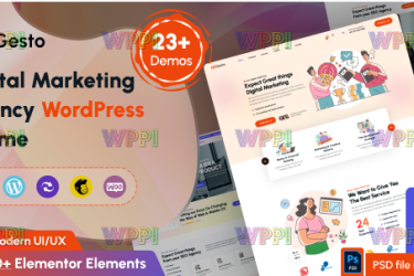 Gesto v1.0.5 -数字营销机构 WordPress 主题
