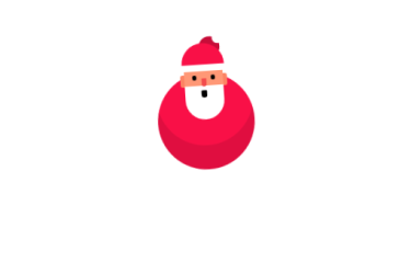 用 CSS 代码实现矢量风格动态不倒翁圣诞老人