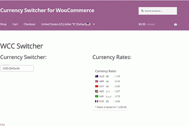 WooCommerce Currency Switcher